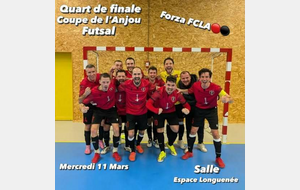 Quart de finale de la Coupe de l’Anjou Futsal !