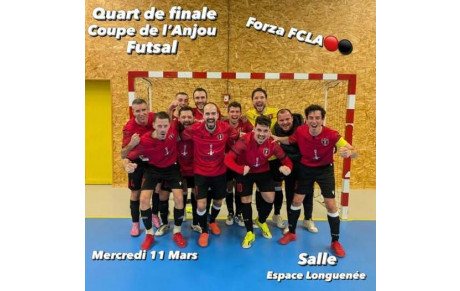 Quart de finale de la Coupe de l’Anjou Futsal !